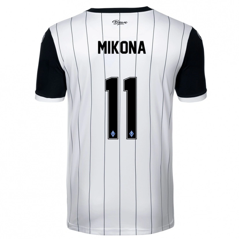 Danxen Criança Camisola Lenny Mikona #11 Branco Preto Alternativa 2025/26 Camisa