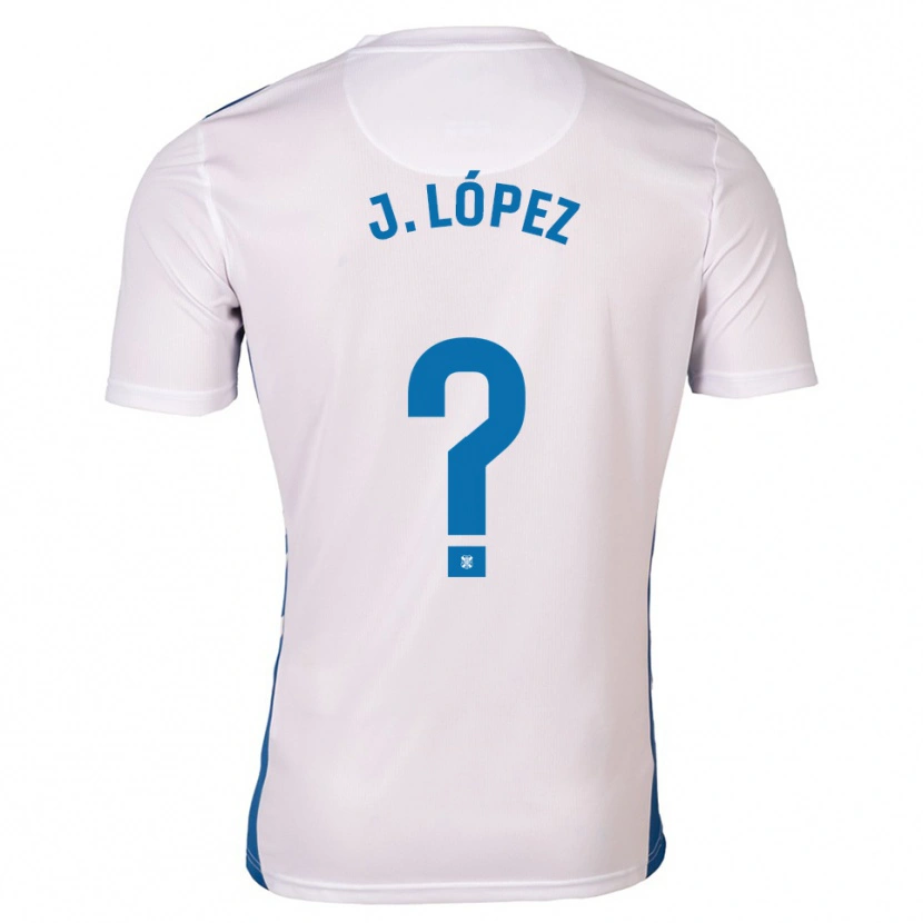 Danxen Homem Camisola Jennifer López #0 Branco Azul Principal 2025/26 Camisa