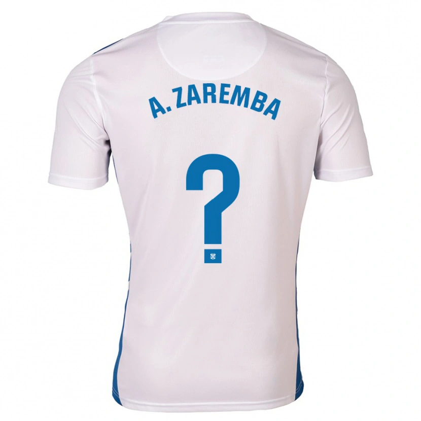 Danxen Homem Camisola Aleksandra Zaremba Kupiec #0 Branco Azul Principal 2025/26 Camisa