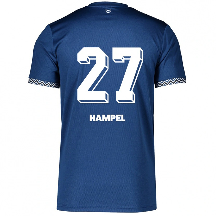 Danxen Homem Camisola Jocelyn Hampel #27 Azul Marinho Branco Principal 2025/26 Camisa