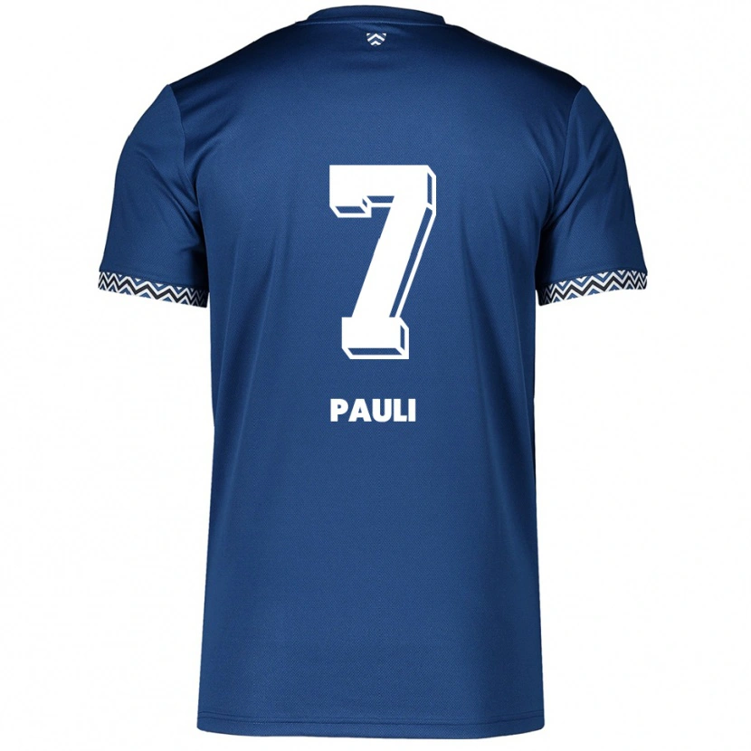 Danxen Homem Camisola Sophia Pauli #7 Azul Marinho Branco Principal 2025/26 Camisa