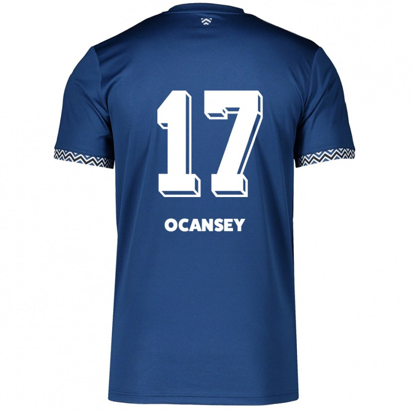 Danxen Homem Camisola Vincent Ocansey #17 Azul Marinho Branco Principal 2025/26 Camisa