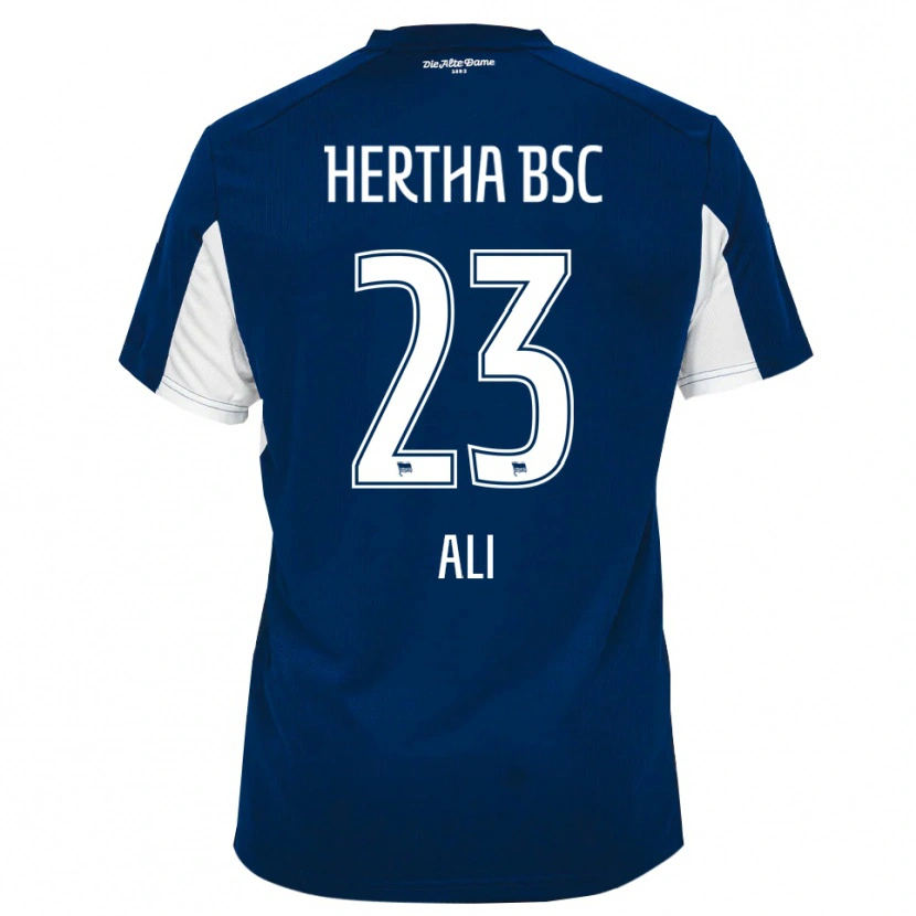 Danxen Homem Camisola Denniz Ali #23 Branco Azul Principal 2025/26 Camisa