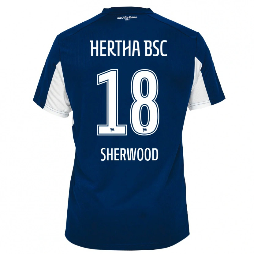 Danxen Homem Camisola Jaime Sherwood #18 Branco Azul Principal 2025/26 Camisa