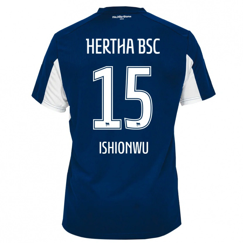 Danxen Homem Camisola Chima Ishionwu #15 Branco Azul Principal 2025/26 Camisa