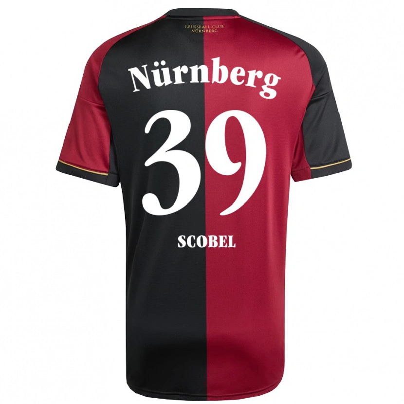 Danxen Homem Camisola Piet Scobel #39 Borgonha Preto Principal 2025/26 Camisa