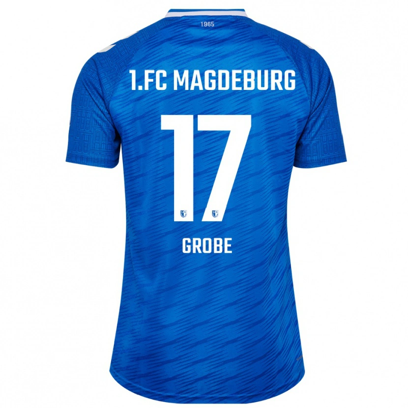 Danxen Homem Camisola Theresa Grobe #17 Azul Branco Principal 2025/26 Camisa