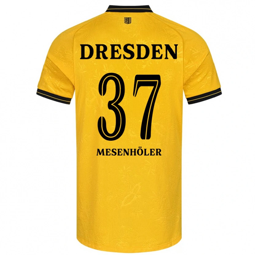 Danxen Homem Camisola Daniel Mesenhöler #37 Amarelo Preto Principal 2025/26 Camisa