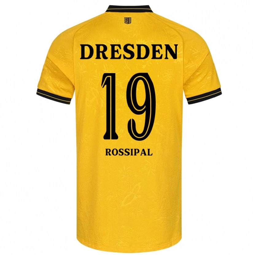 Danxen Homem Camisola Alexander Rossipal #19 Amarelo Preto Principal 2025/26 Camisa