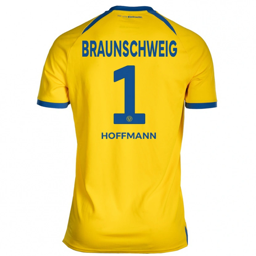 Danxen Homem Camisola Ron-Thorben Hoffmann #1 Amarelo Azul Principal 2025/26 Camisa