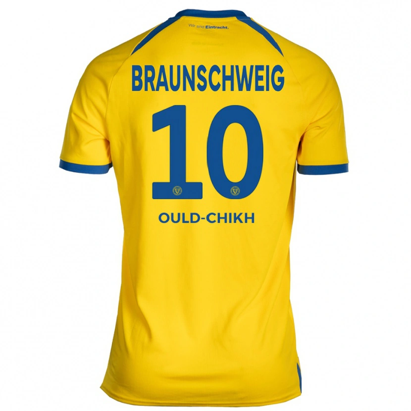 Danxen Homem Camisola Walid Ould-Chikh #10 Amarelo Azul Principal 2025/26 Camisa