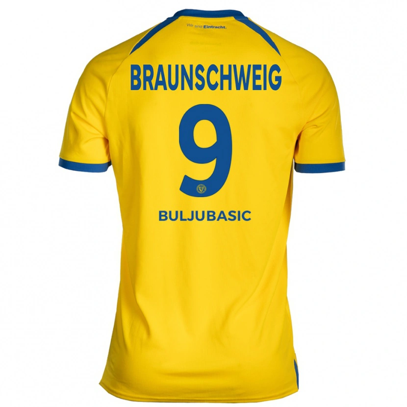 Danxen Homem Camisola Amer Buljubasic #9 Amarelo Azul Principal 2025/26 Camisa