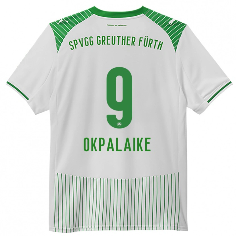 Danxen Homem Camisola Joshua Okpalaike #9 Branco Verde Principal 2025/26 Camisa