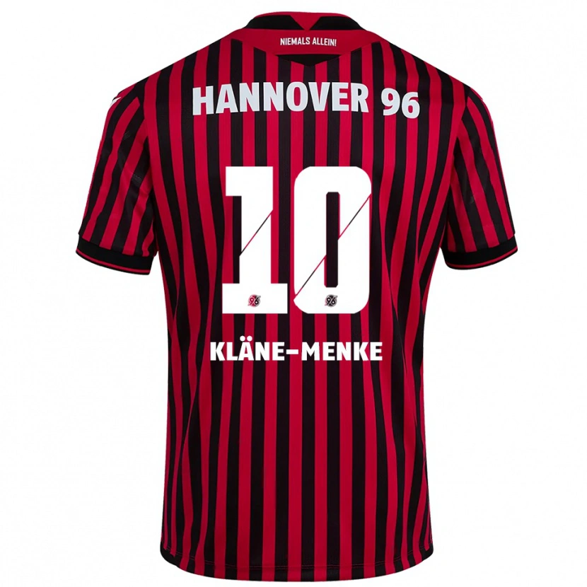 Danxen Homem Camisola Pirmin Kläne-Menke #10 Vermelho Preto Principal 2025/26 Camisa