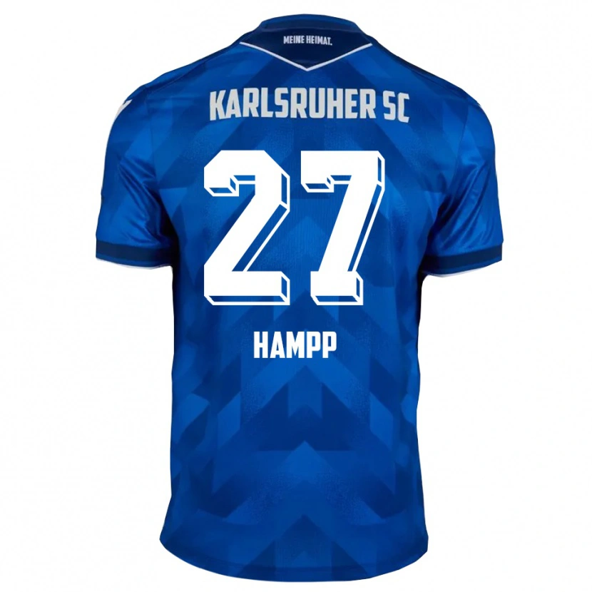 Danxen Homem Camisola Noah Hampp #27 Azul Branco Principal 2025/26 Camisa