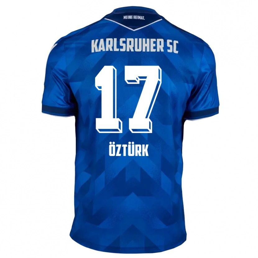 Danxen Homem Camisola Eren Öztürk #17 Azul Branco Principal 2025/26 Camisa