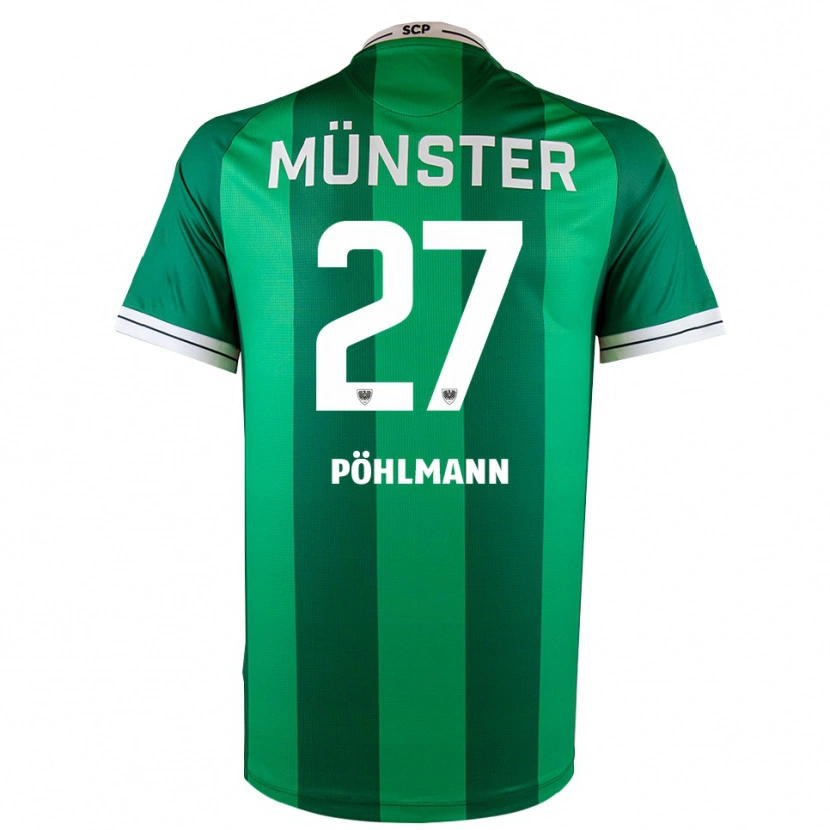Danxen Homem Camisola Phil Pöhlmann #27 Verde Branco Principal 2025/26 Camisa