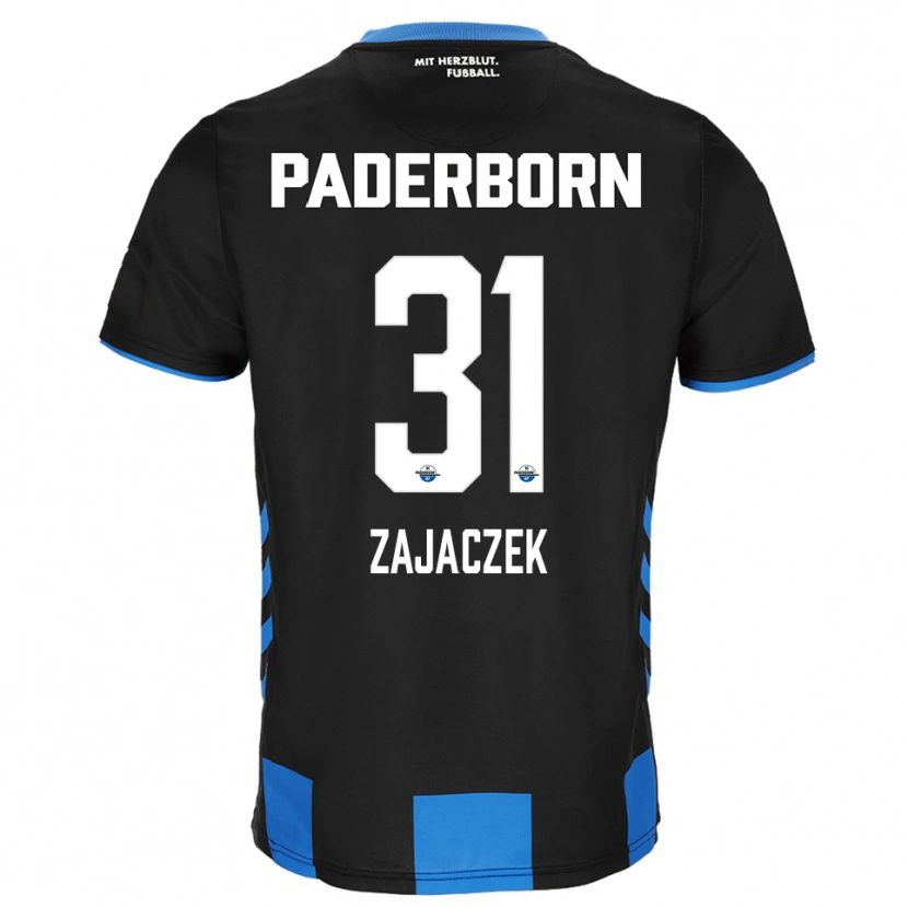 Danxen Homem Camisola Arne Zajaczek #31 Preto Azul Principal 2025/26 Camisa