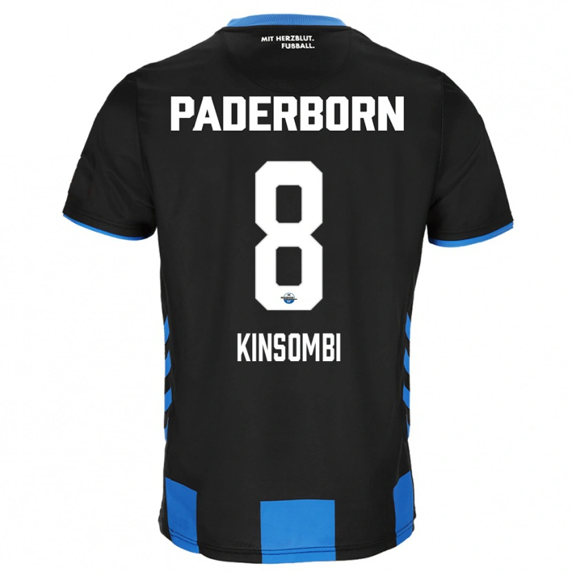 Danxen Homem Camisola David Kinsombi #8 Preto Azul Principal 2025/26 Camisa