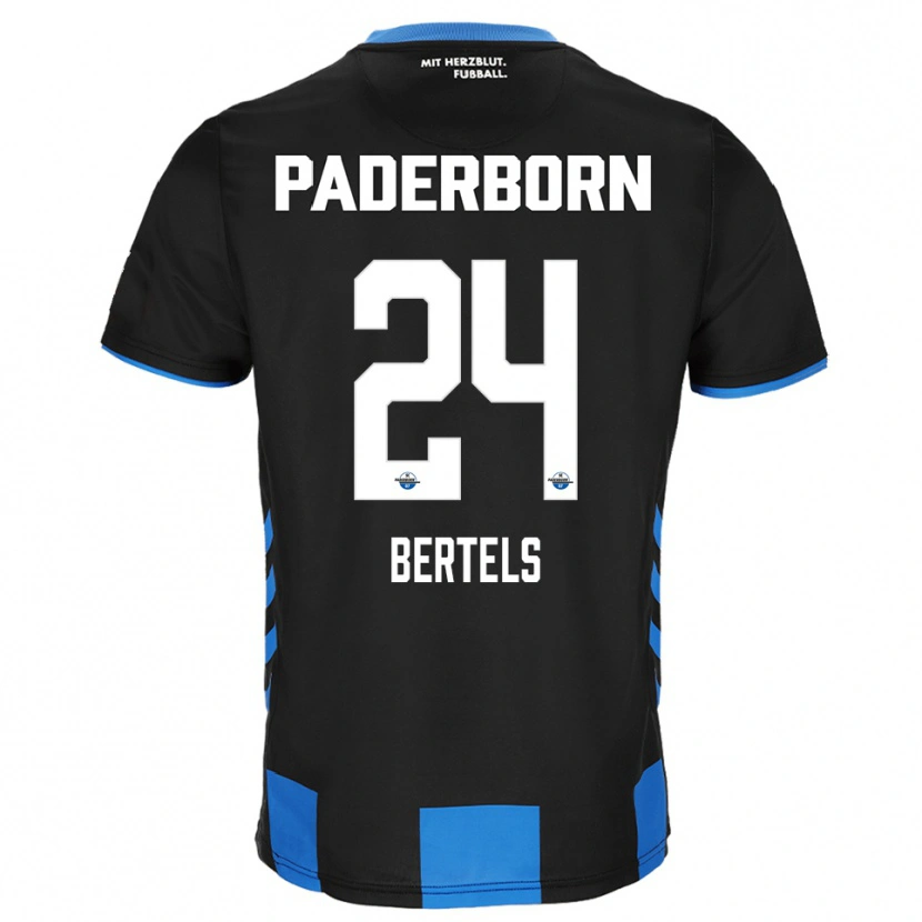 Danxen Homem Camisola Felix Bertels #24 Preto Azul Principal 2025/26 Camisa