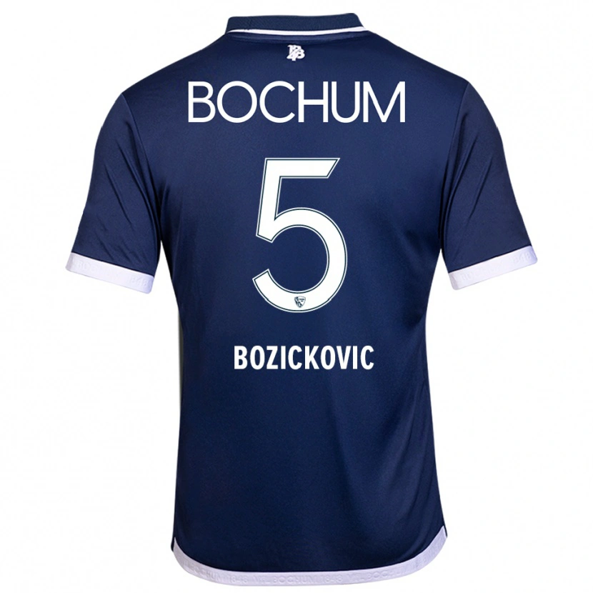Danxen Homem Camisola Niko Bozickovic #5 Azul Marinho Branco Principal 2025/26 Camisa