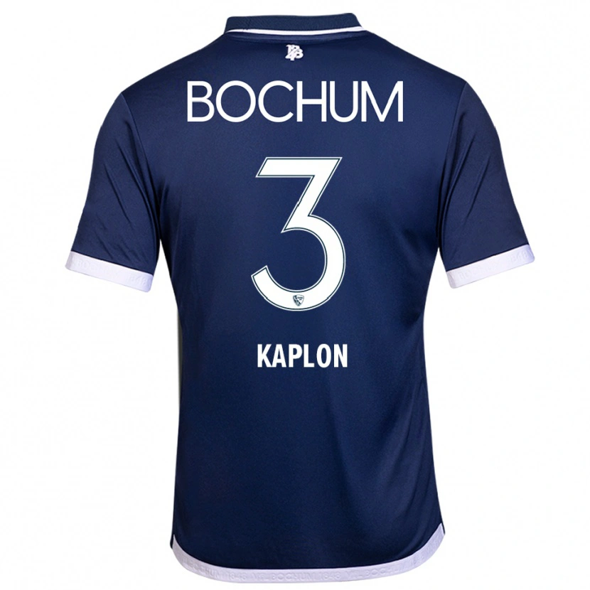 Danxen Homem Camisola Frauke Kaplon #3 Azul Marinho Branco Principal 2025/26 Camisa