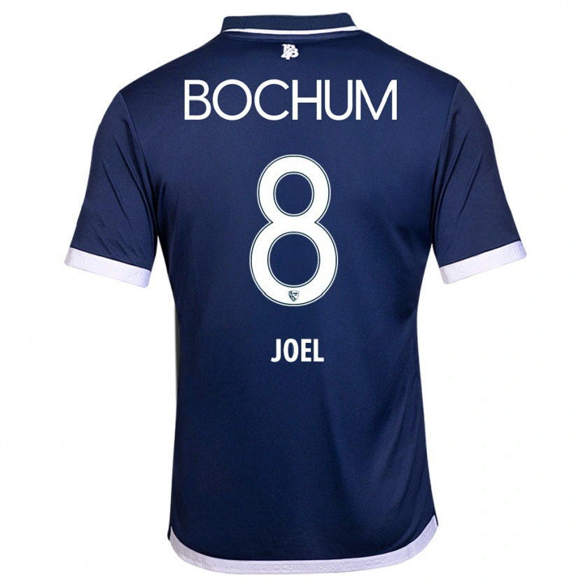 Danxen Homem Camisola Nico Joel #8 Azul Marinho Branco Principal 2025/26 Camisa