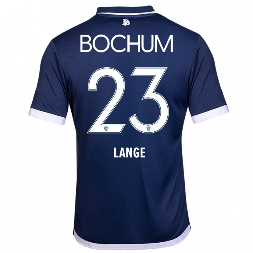 Danxen Homem Camisola Nina Lange #23 Azul Marinho Branco Principal 2025/26 Camisa