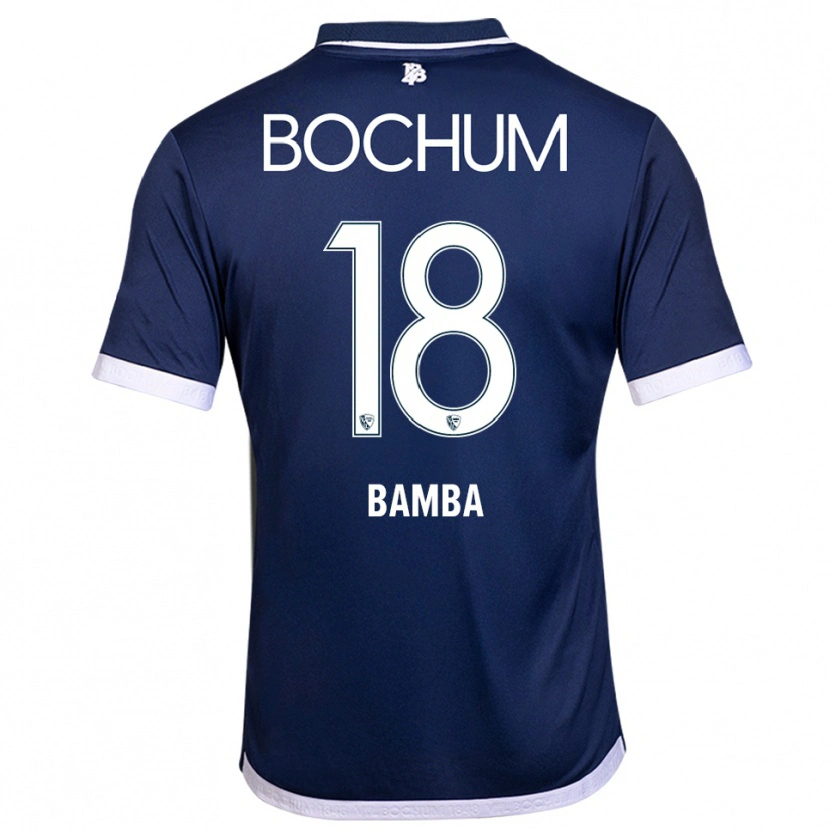 Danxen Homem Camisola Samuel Bamba #18 Azul Marinho Branco Principal 2025/26 Camisa