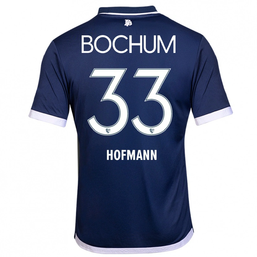 Danxen Homem Camisola Philipp Hofmann #33 Azul Marinho Branco Principal 2025/26 Camisa