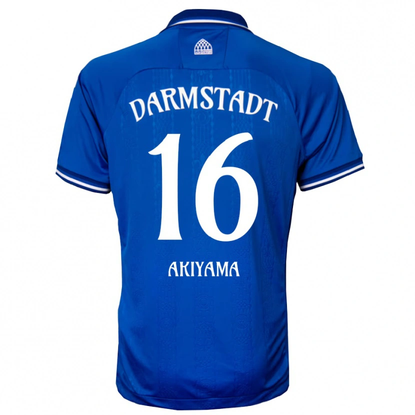 Danxen Homem Camisola Hiroki Akiyama #16 Azul Branco Principal 2025/26 Camisa