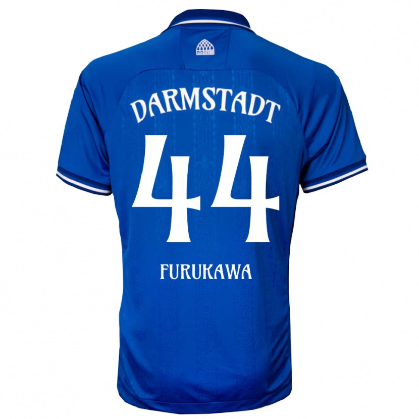 Danxen Homem Camisola Yosuke Furukawa #44 Azul Branco Principal 2025/26 Camisa