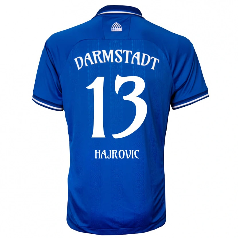 Danxen Homem Camisola Vahid Hajrovic #13 Azul Branco Principal 2025/26 Camisa