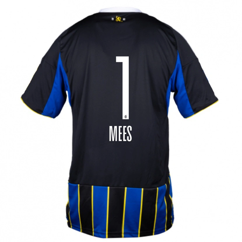Danxen Homem Camisola Alexander Mees #1 Azul Preto Amarelo Principal 2025/26 Camisa