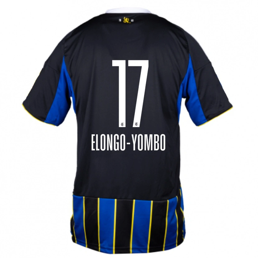 Danxen Homem Camisola Rodney Elongo-Yombo #17 Azul Preto Amarelo Principal 2025/26 Camisa