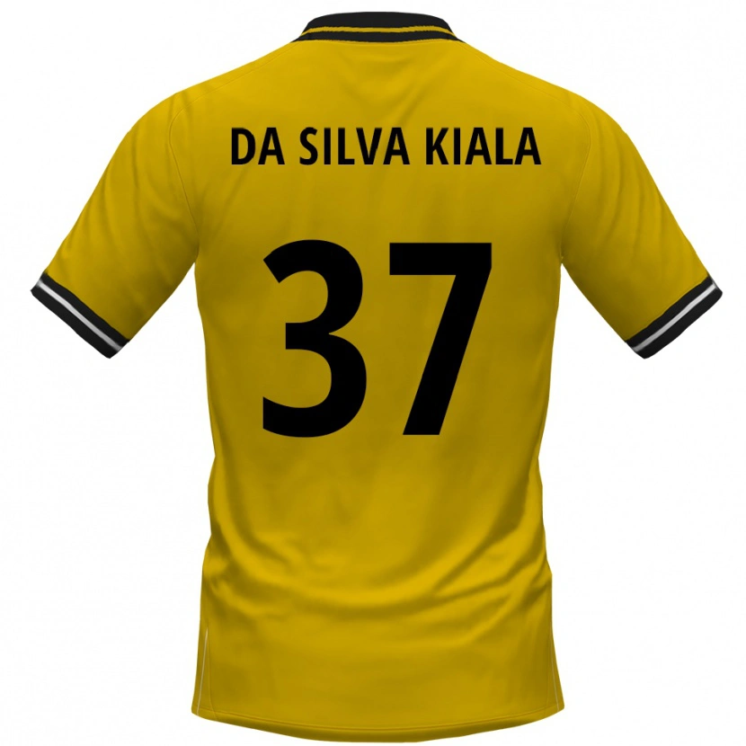 Danxen Homem Camisola Joel Da Silva Kiala #37 Amarelo Preto Principal 2025/26 Camisa