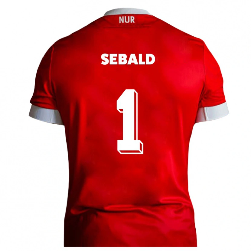 Danxen Homem Camisola Alexander Sebald #1 Vermelho Branco Principal 2025/26 Camisa