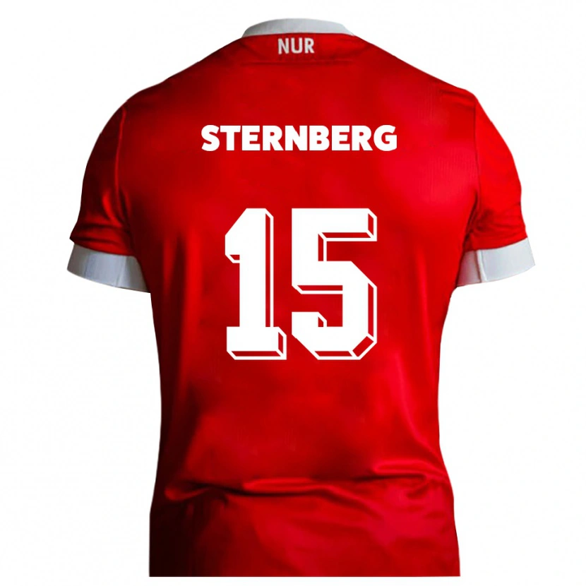 Danxen Homem Camisola Michael Sternberg #15 Vermelho Branco Principal 2025/26 Camisa