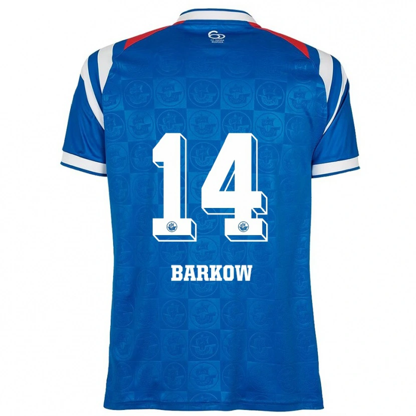 Danxen Homem Camisola Louis Barkow #14 Azul Branco Vermelho Principal 2025/26 Camisa