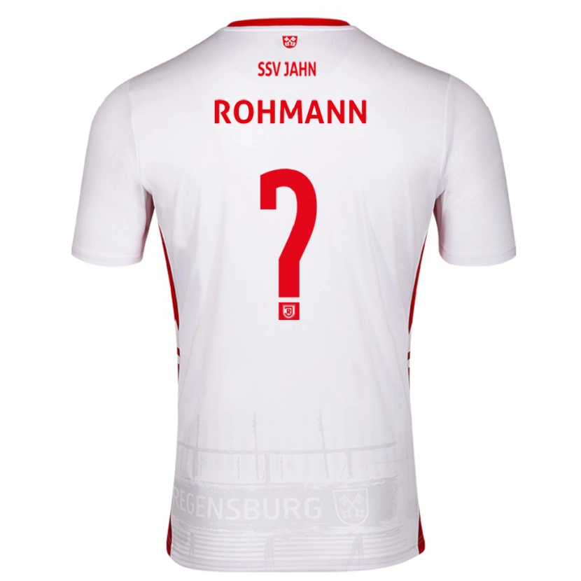 Danxen Homem Camisola Jonas Rohmann #0 Branco Vermelho Principal 2025/26 Camisa