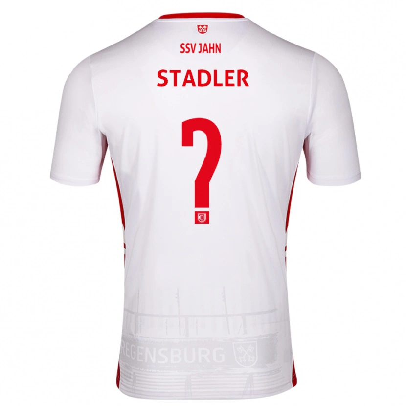 Danxen Homem Camisola Sebastian Stadler #0 Branco Vermelho Principal 2025/26 Camisa