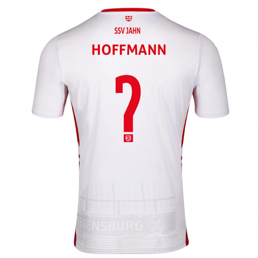 Danxen Homem Camisola Leon Hoffmann #0 Branco Vermelho Principal 2025/26 Camisa