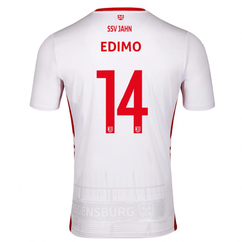 Danxen Homem Camisola Linroy Edimo #14 Branco Vermelho Principal 2025/26 Camisa