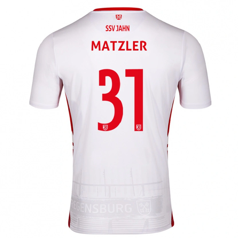 Danxen Homem Camisola Leo Mätzler #31 Branco Vermelho Principal 2025/26 Camisa