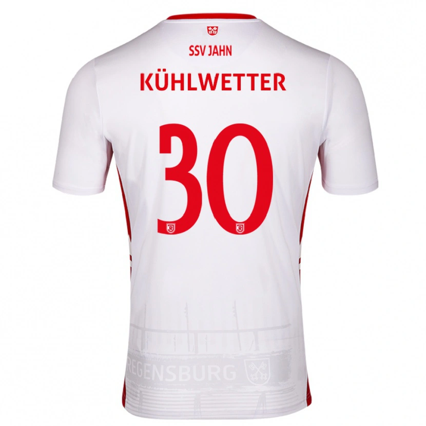 Danxen Homem Camisola Christian Kühlwetter #30 Branco Vermelho Principal 2025/26 Camisa