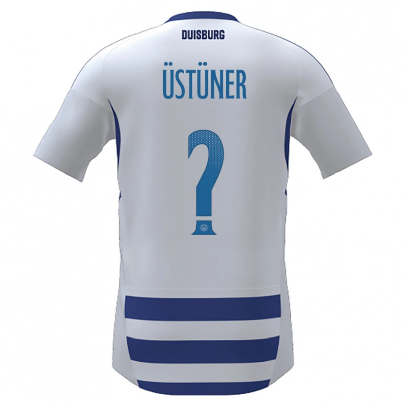 Danxen Homem Camisola Ismail Üstüner #0 Branco Azul Principal 2025/26 Camisa