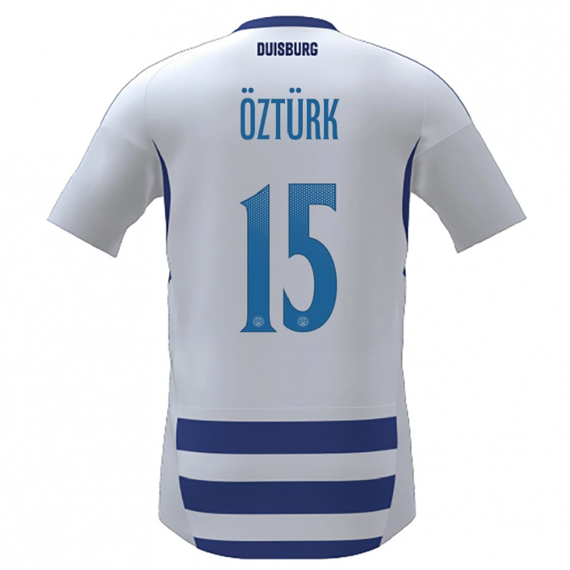 Danxen Homem Camisola Melisa Öztürk #15 Branco Azul Principal 2025/26 Camisa