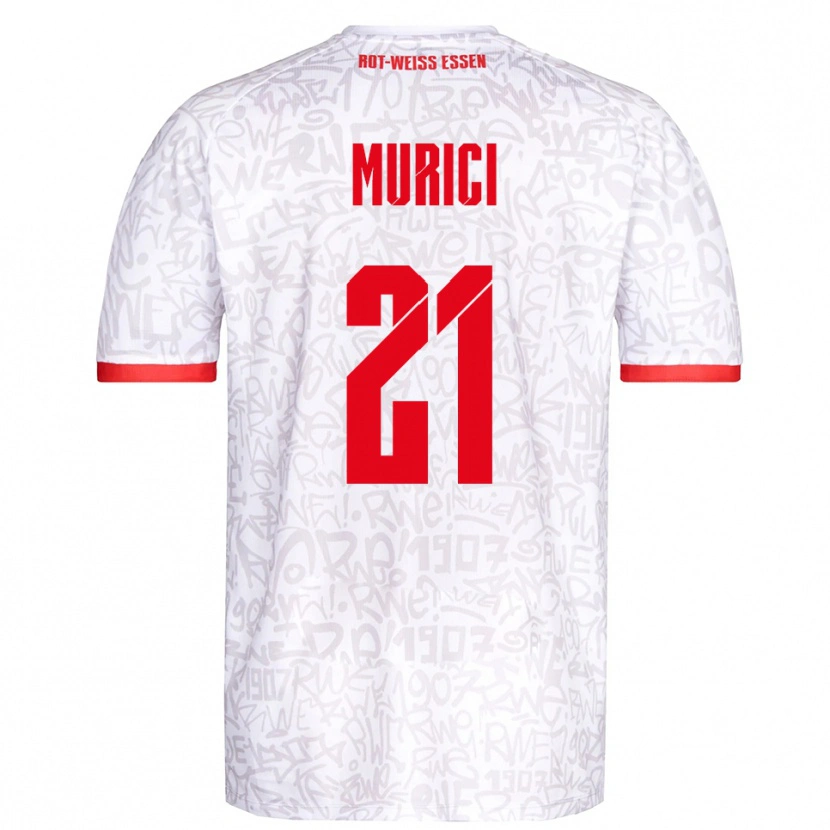Danxen Homem Camisola Leard Murici #21 Branco Vermelho Principal 2025/26 Camisa