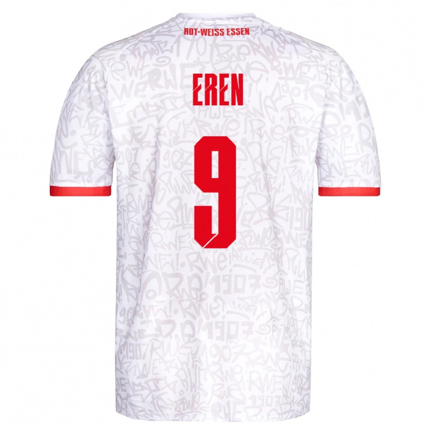 Danxen Homem Camisola Baran Eren #9 Branco Vermelho Principal 2025/26 Camisa