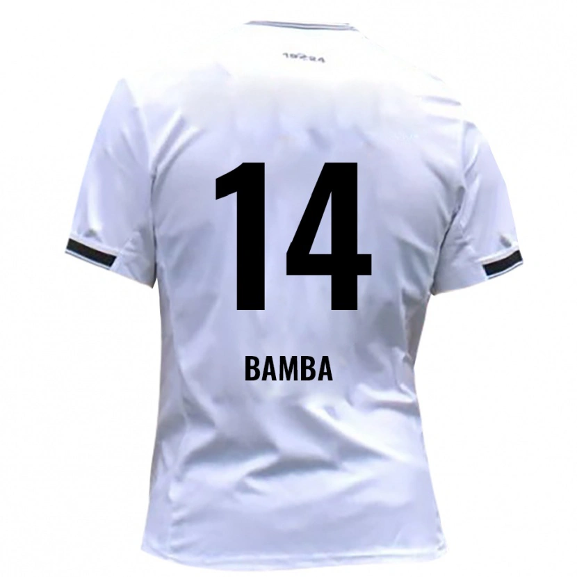 Danxen Homem Camisola Emmanuel Bamba #14 Branco Vermelho Principal 2025/26 Camisa